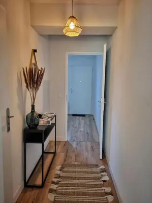 Plan de l'établissement Appartement in Mimizan's center with pool & BBQ