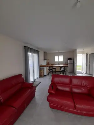 Coin salon dans l'établissement Maison Aureilhan Mimizan Landes