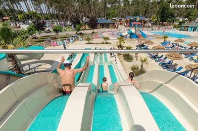 Piscine de l'établissement Mobil home neuf, tout confort, aux Dunes de Contis ou située à proximité