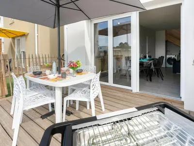 Balcon ou terrasse dans l'établissement Apartment Soleil Couchant B03 by Interhome