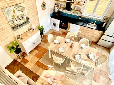 Coin salon dans l'établissement Élégante maison au bord du bassin Arcachon