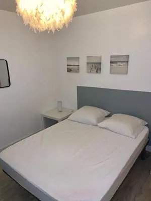 Un ou plusieurs lits dans un hébergement de l'établissement Maisonnette Bassin d'Arcachon