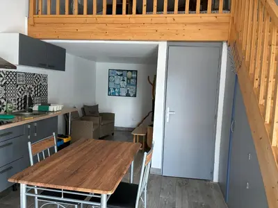 Cuisine ou kitchenette dans l'établissement Le Cap Ferret