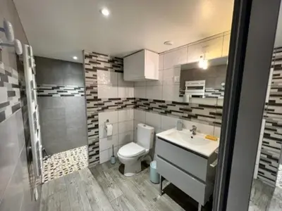Salle de bains dans l'établissement Le Cap Ferret