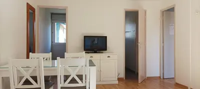 Télévision ou salle de divertissement dans l'établissement chalet Le Ticaco Soustons plage avec WiFi satellite