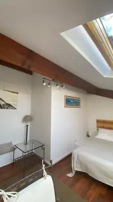 Un ou plusieurs lits dans un hébergement de l'établissement T4 Beau Duplex Port de plaisance de Capbreton 800m de la plage