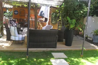 Jardin de l'établissement maison de vacances