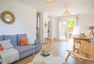 Coin salon dans l'établissement Villa Nina- Maison cocon cosy