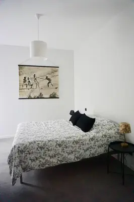 Un ou plusieurs lits dans un hébergement de l'établissement Villa avec piscine chauffée idéalement située