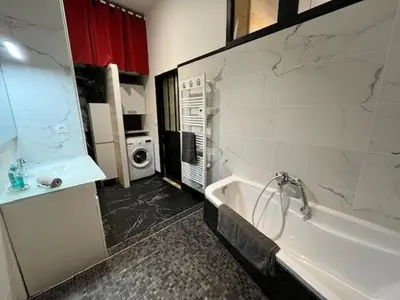 Salle de bains dans l'établissement La Cabane de la Dune ~ Au bord de l'Océan