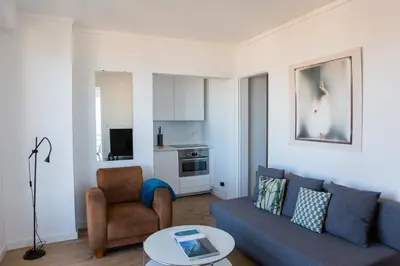 Cuisine ou kitchenette dans l'établissement Appartement en bord de mer avec vue exceptionnelle