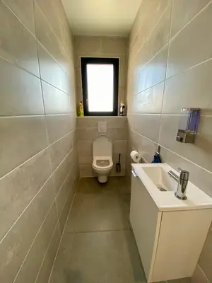 Salle de bains dans l'établissement Villa Palot à la plage