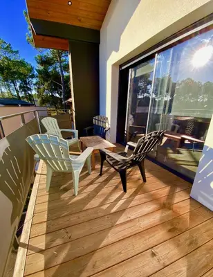 Balcon ou terrasse dans l'établissement Villa Palot à la plage