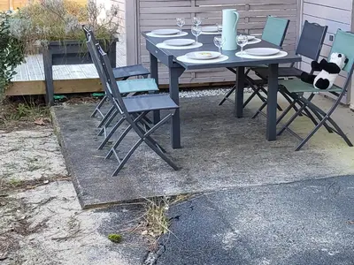 Terrasse ou espace extérieur de l'établissement OSoleMio Moliets