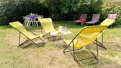 Jardin de l'établissement Jolie Maison cœur de Capbreton