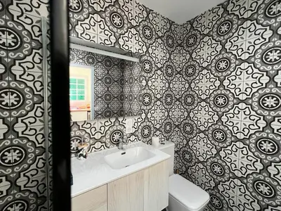 Salle de bains dans l'établissement Studio à 10 minutes de l'océan