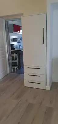 Cuisine ou kitchenette dans l'établissement STUDIO L'HORIZON