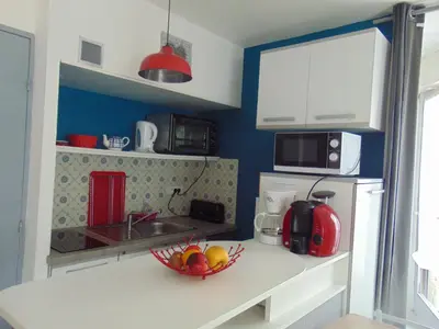 Cuisine ou kitchenette dans l'établissement Artémis 17