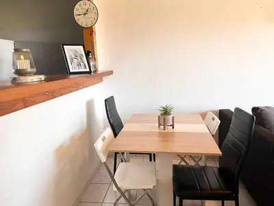 Coin salon dans l'établissement T2 Mimizan plage