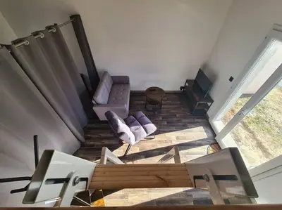 Coin salon dans l'établissement Studio de 35 m2