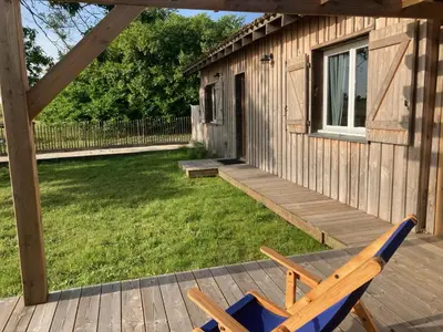 Jardin de l'établissement Gîte au cœur des Landes