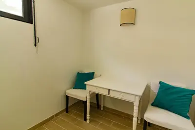 Coin salon dans l'établissement Pyla sur mer proche plages appartement avec piscine partagée
