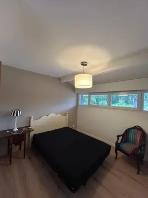 Un ou plusieurs lits dans un hébergement de l'établissement Villa 8 personnes proche d'Hossegor au bord du Golf de Pinsolle
