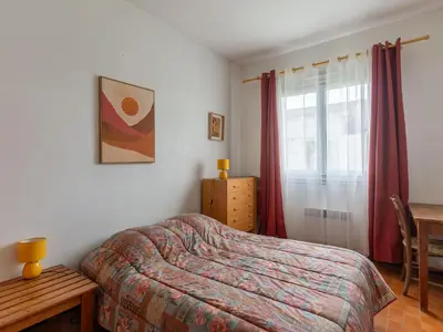 Un ou plusieurs lits dans un hébergement de l'établissement T3 à Mimizan Plage, 250m de l'océan, parking privé, pour 6 pers. - FR-1-50-111