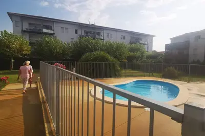 Piscine de l'établissement Rêve de Bisca Appartement spacieux climatisé avec jardin privatif piscine et parking privés ou située à proximité
