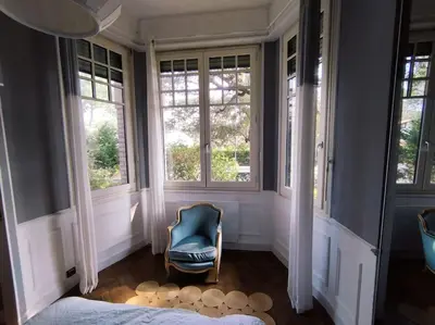 Coin salon dans l'établissement Le Moulleau Appartement 2 chambres - plage à 50m