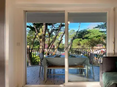 Balcon ou terrasse dans l'établissement Appartement Marine