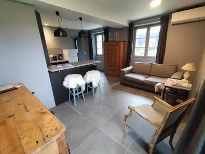 Cuisine ou kitchenette dans l'établissement Bedat Coté jardin