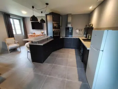 Cuisine ou kitchenette dans l'établissement Bedat Coté jardin