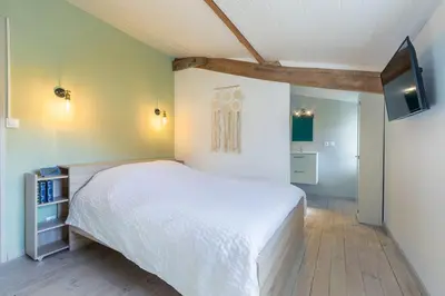 Télévision ou salle de divertissement dans l'établissement Grande maison avec SPA et sans vis-à-vis