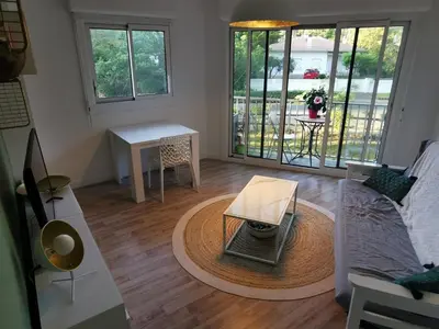 Coin salon dans l'établissement Résidence ORION- Appartement pour 2 à 3 personnes- Wifi gratuit