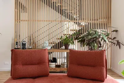 Coin salon dans l'établissement Domaine Baruteau