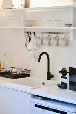 Cuisine ou kitchenette dans l'établissement Clemence Green, Villa Hostal Naou Hossegor- wifi - sauna - salle de sport - netflix