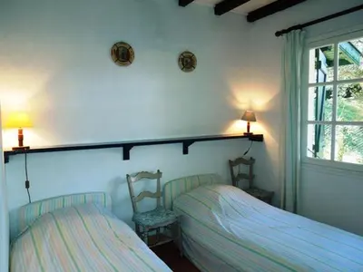 Un ou plusieurs lits dans un hébergement de l'établissement Enea - Hossegor agréable villa proche du lac et de la plage