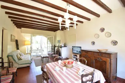 Coin salon dans l'établissement Cante l'Aouset - Hossegor villa en bordure du golf et tout proche des terrains de tennis et du centre ville