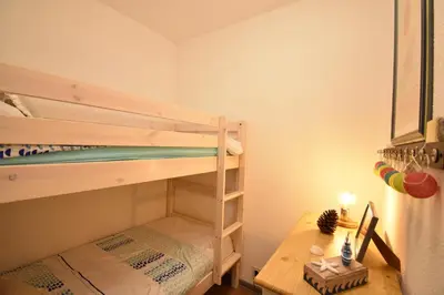 Un ou plusieurs lits dans un hébergement de l'établissement Point d'or L21 - Hossegor appartement 4 personnes plage piscine