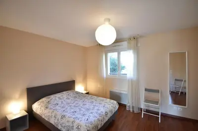 Un ou plusieurs lits dans un hébergement de l'établissement Cap Marina - Capbreton proche port de plaisance appartement 4 personnes