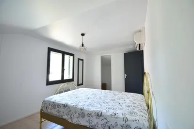 Un ou plusieurs lits dans un hébergement de l'établissement Marcassins - Hossegor belle villa landaise avec grand jardin location vacances