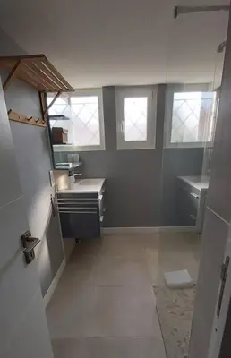 Salle de bains dans l'établissement La Maison Tchanquée jusqu'à 12 personnes Jacuzzi privé