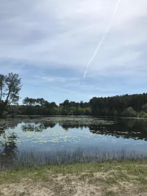 Paysage naturel près de le village vacances