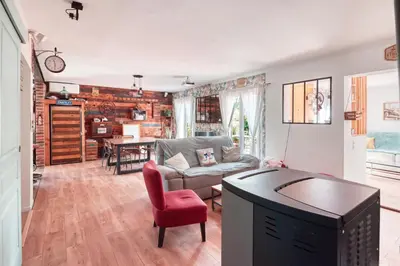 Cuisine ou kitchenette dans l'établissement Villa la p'tite guinguette