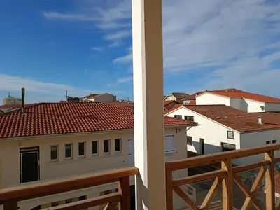 Balcon ou terrasse dans l'établissement Mimizan Apt neuf 80m2 +terrasse 100m plage