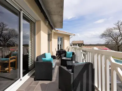 Balcon ou terrasse dans l'établissement Holiday Home Lesgau by Interhome