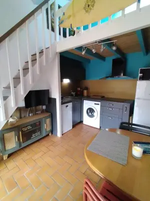 Cuisine ou kitchenette dans l'établissement Villa Patio Capbreton