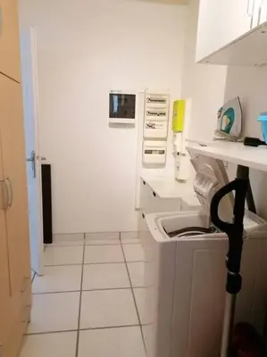 Cuisine ou kitchenette dans l'établissement maison entre lacs et ocean