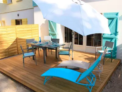 Terrasse ou espace extérieur de l'établissement Maison charmante à Mimizan Plage pour 5 pers, proche océan et commerces - FR-1-50-115